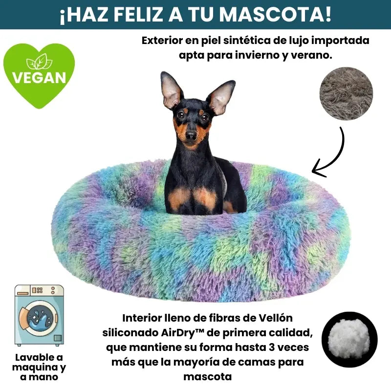 Cama Original Antiestrés Para Perros Mascotikos + Almohadita De Regalo
