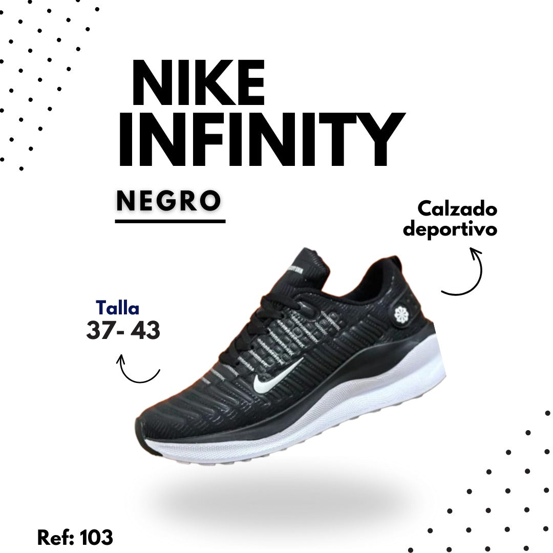 Tenis Nike Infinity Running – Comodidad, Amortiguación y Estabilidad para Entrenamiento
