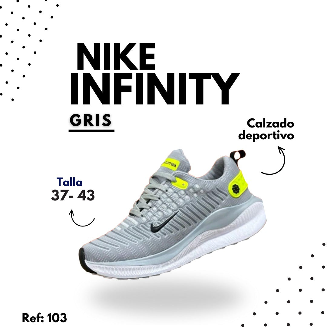 Tenis Nike Infinity Running – Comodidad, Amortiguación y Estabilidad para Entrenamiento
