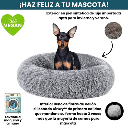 Cama Original Antiestrés Para Perros Mascotikos + Almohadita De Regalo