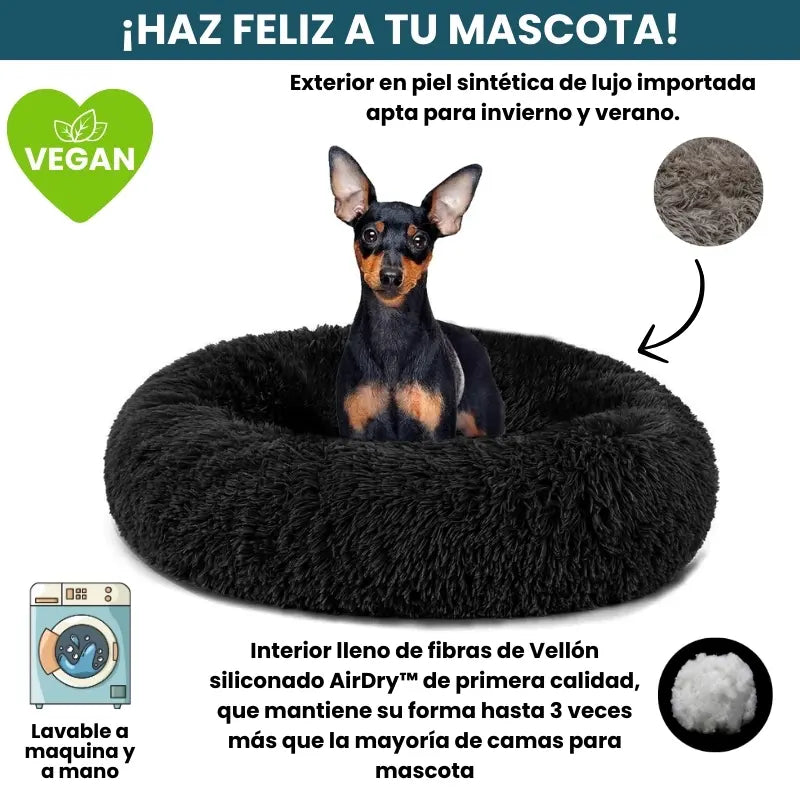Cama Original Antiestrés Para Perros Mascotikos + Almohadita De Regalo