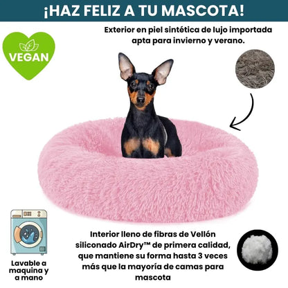 Cama Original Antiestrés Para Perros Mascotikos + Almohadita De Regalo